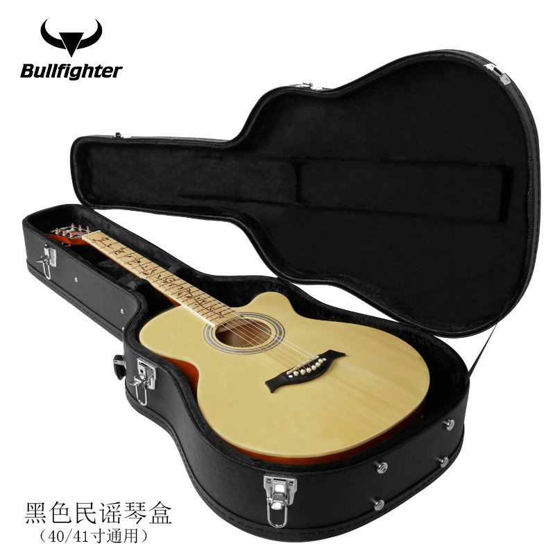 民谣木吉他琴盒斗牛士39寸古典琴包41寸琴箱40寸木箱实木皮革箱盒子琴