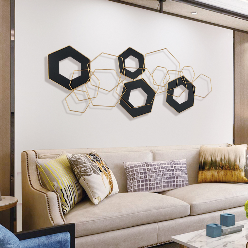 客厅沙发电视背景墙挂件现代墙上餐厅轻奢风壁饰 壁饰