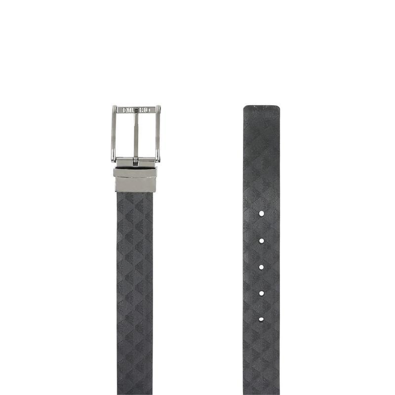 阿玛尼(EMPORIO ARMANI)男士小牛皮针扣腰带时尚简约3.5cm宽度耐