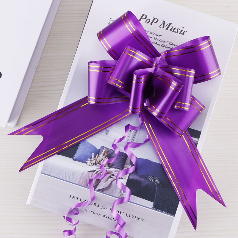 大号手拉花蝴蝶结拉花彩带婚车装饰拉花婚房布置礼品盒抽花小号