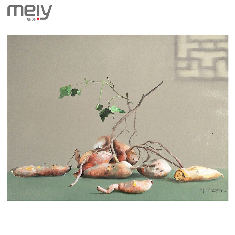 每涯艺术 邓正立《闲画家常·薯光》NO.5艺术家原创油画艺术品收藏 客厅卧室玄关餐厅办公室居家装饰 挂画