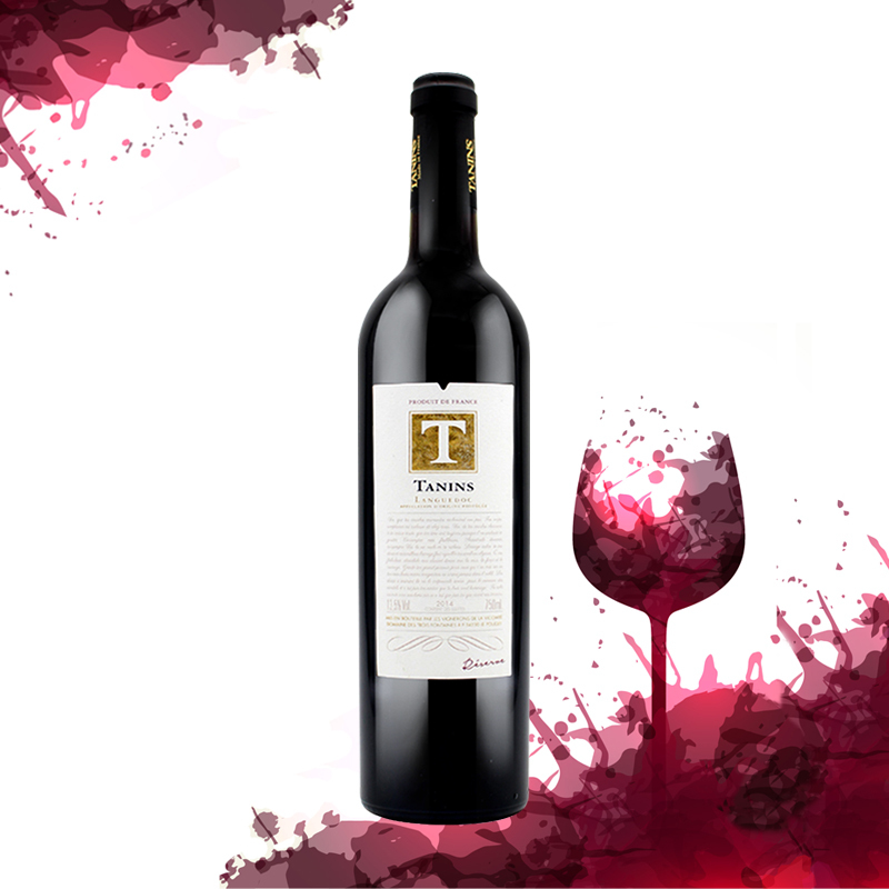 法国原瓶进口泰妮丝朗多克酒庄珍藏红葡萄酒Tanins Languedoc AOP Reserve 单支750ml
