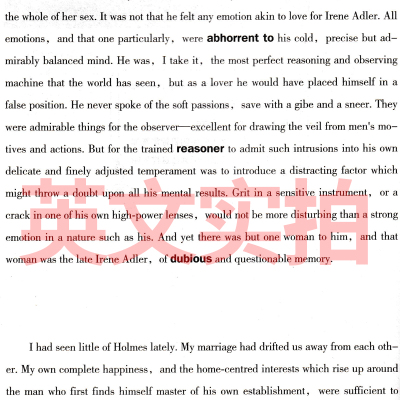 福尔摩斯英文原版全集 福尔摩斯探案集中英对照双语版中英文双语版经典世界名著 外国文学长篇小说读物初高中生课外阅读书籍