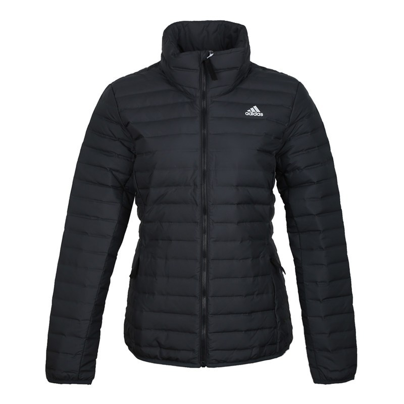 阿迪达斯(adidas)秋冬新款女子运动外套立领防风保暖羽绒服CY8729