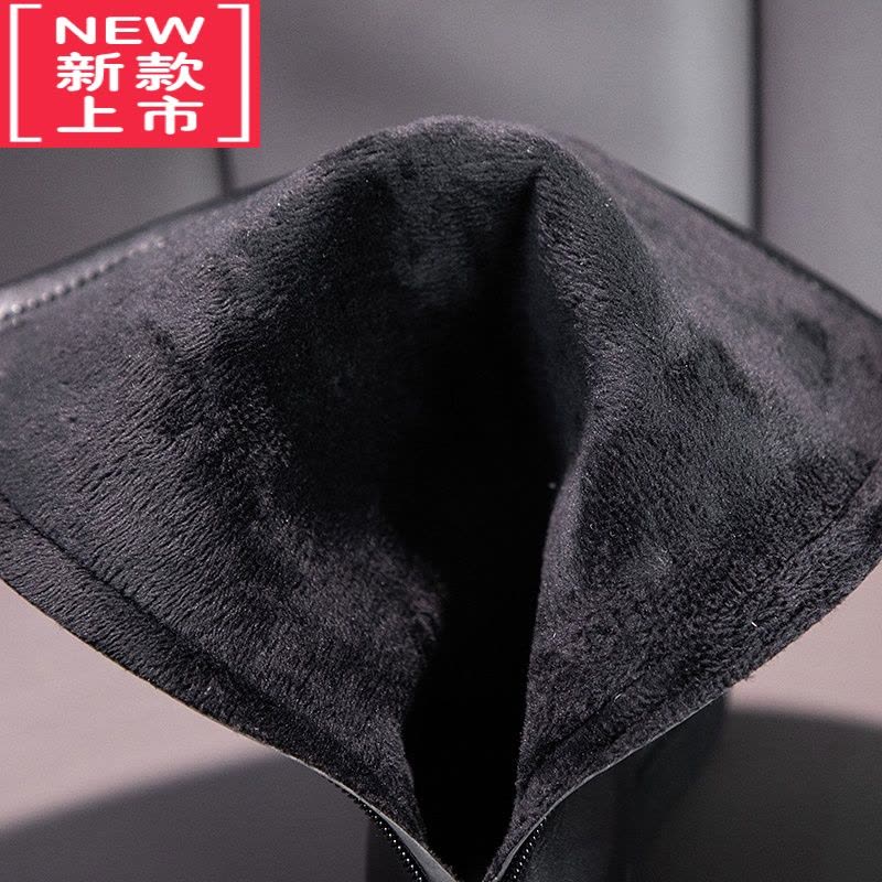 可莉允女童靴子2022新款秋冬季加绒保暖儿童长筒靴过膝女孩小皮靴英伦风图片