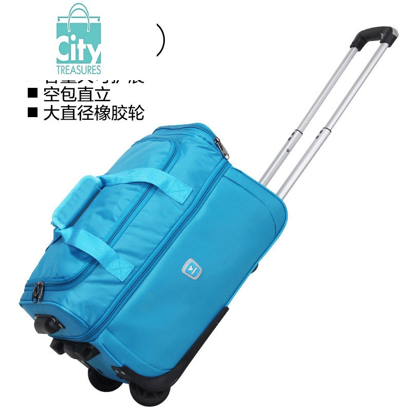 bangdou防水牛津布行李箱旅行包男超大容量学生手提拉杆行李包折叠