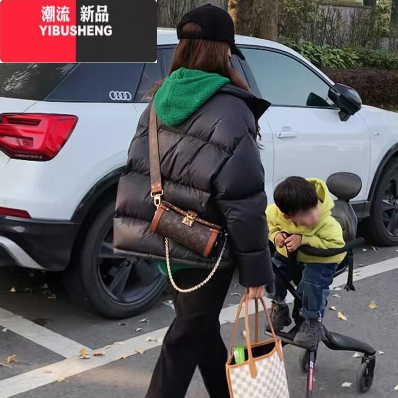 YIBUSHENG2023年新款冬季羽绒棉服女韩版加厚小个子面包服棉衣棉袄宽松外套高清大图