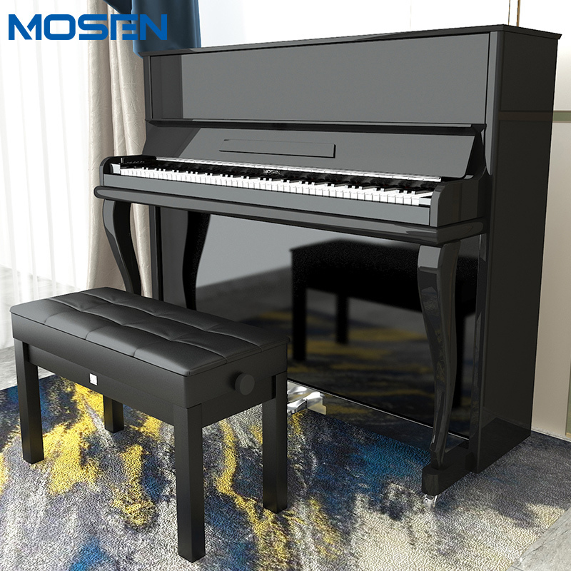 莫森(MOSEN)MS-118B立式钢琴 88键升级款家用专业演奏真钢琴1-10级 118CM 朗月系列