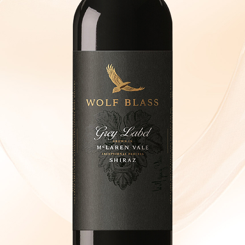 纷赋(Wolf Blass) 灰牌设拉子红葡萄酒750ml 红酒 澳大利亚进口 [富邑旗下]
