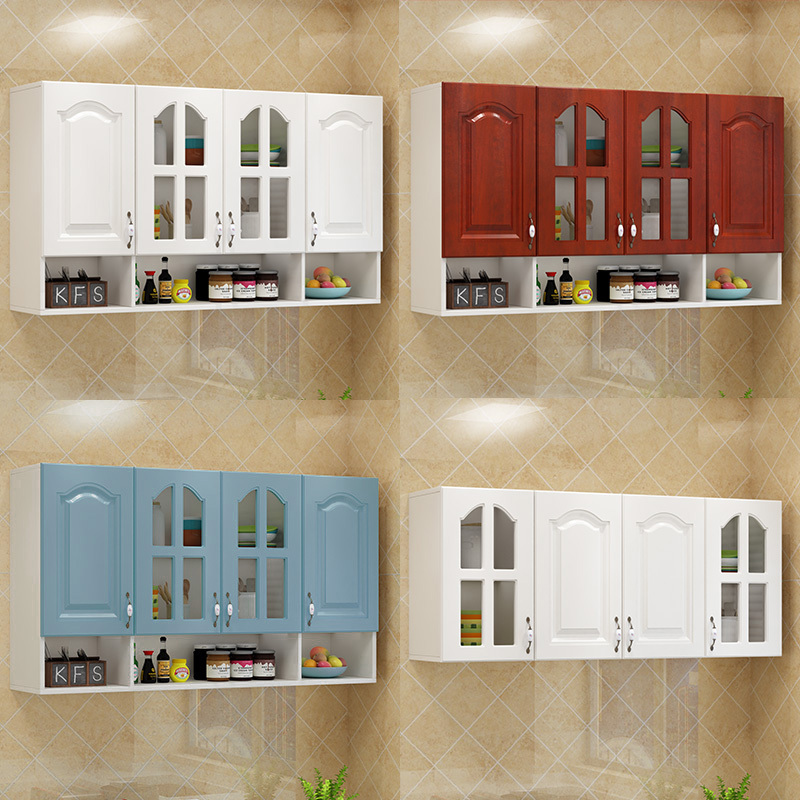 定制厨房吊柜墙上壁柜多层木阳台餐厅置物架吊柜壁挂墙式闪电客储物柜