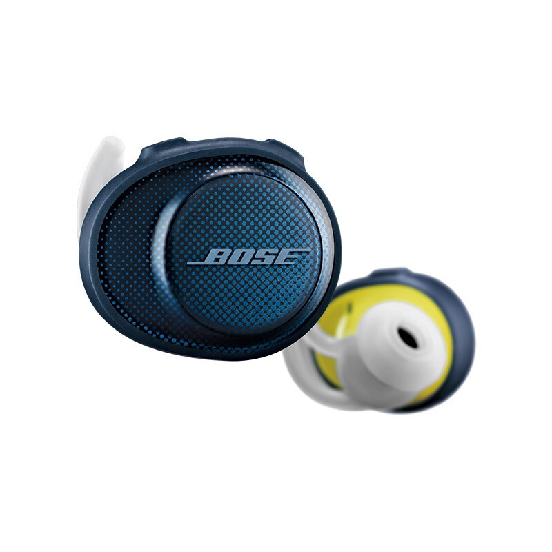 博士(BOSE) SoundSport® Free 无线耳机-午夜蓝配柠檬黄