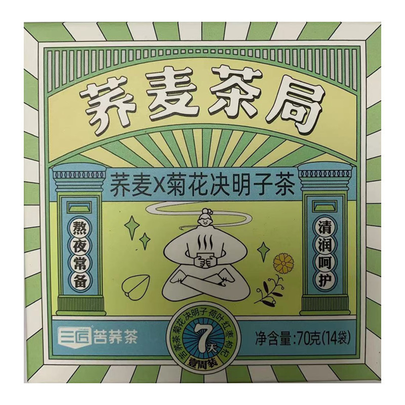 三匠荞麦茶局荞麦×菊花决明子茶72g*5