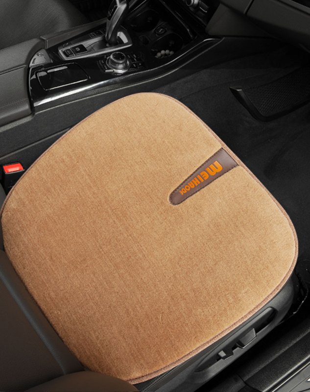 恒源祥纯羊毛汽车座垫保暖免捆绑单个座垫丰田霸道奥迪宝马5系五座通用汽车座垫单个司机座垫高清大图