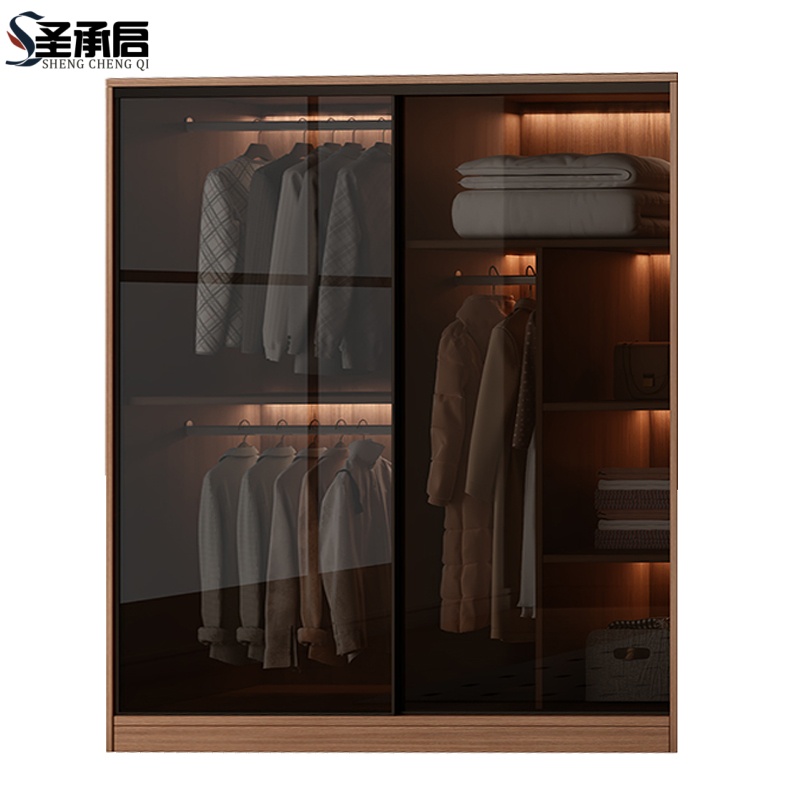 圣承启衣帽柜160cm台高清大图