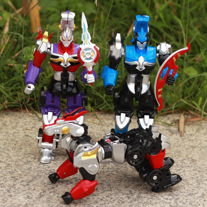 奥特曼变形玩具36周岁7岁早教小孩5机器人儿童玩具4岁男孩三变布鲁