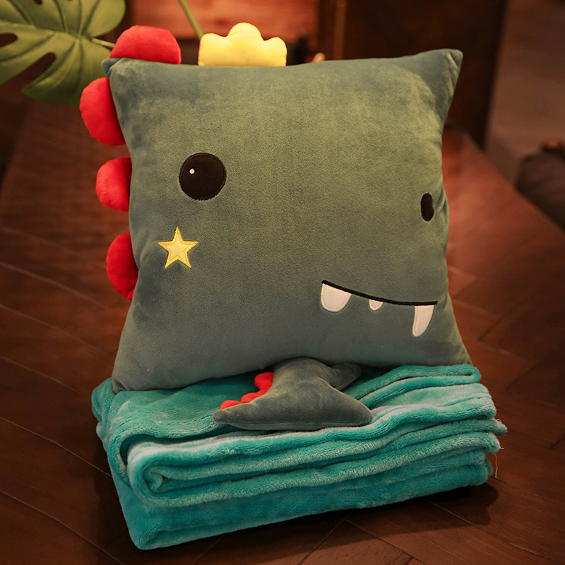 抱枕/腰靠-抱枕被子两用午睡加厚毯子折叠汽车腰枕垫