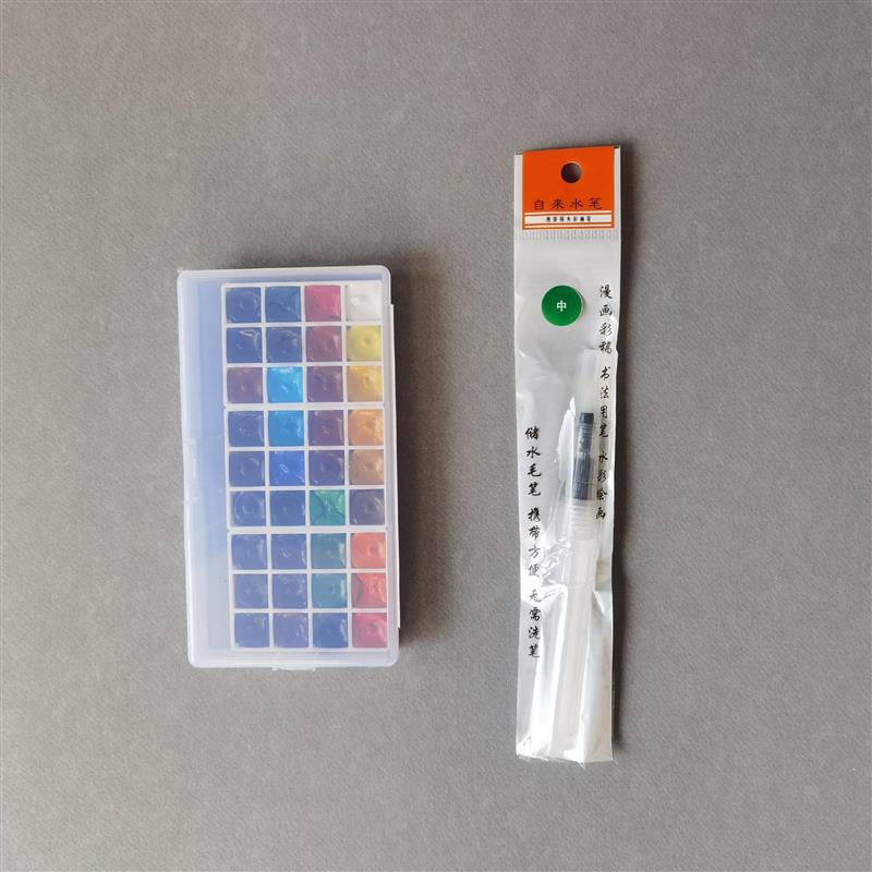 分装水彩颜料 36色套装 学生级入门初学新手插画手绘设计