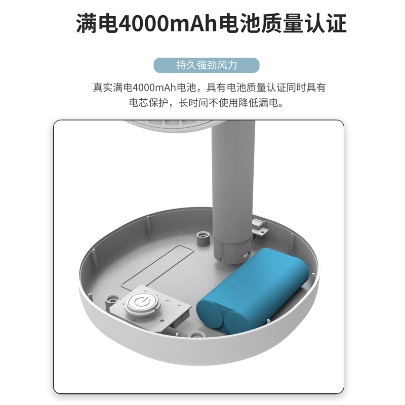 苏宁宜品便携式桌面小型风扇USB充电宿舍学生床上台式风扇户外随身小风扇电风扇落地扇