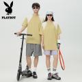 花花公子新款2026夏季T恤升级10A科技_275_889 2XL 浅黄色