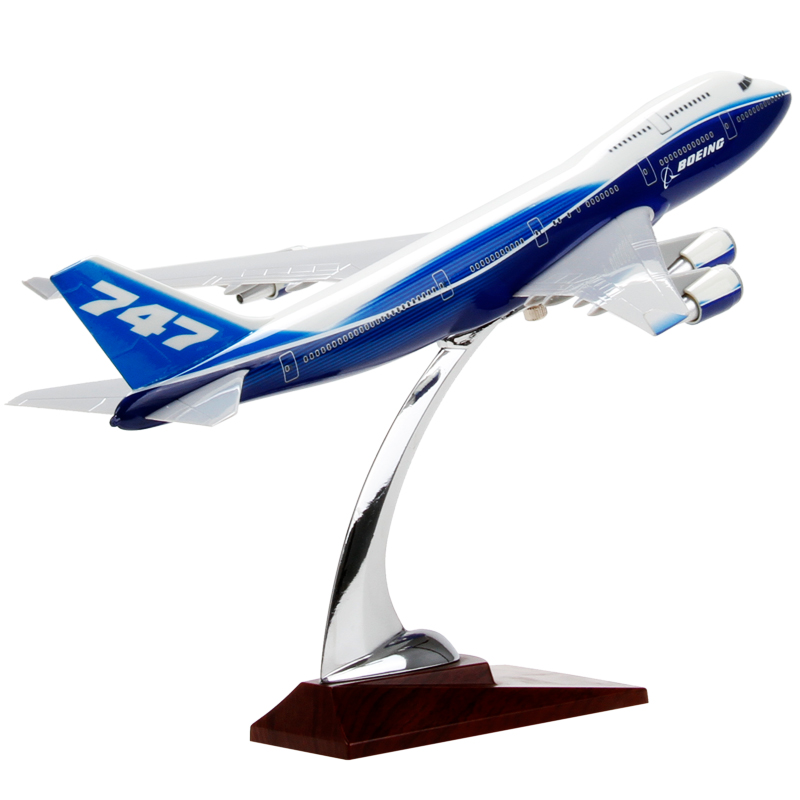 南航东航国航海航波音B747飞机模型客机 B737 777 787仿真摆件 47cm国航747高清大图