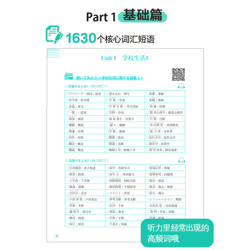 [正版]绿宝书.新日本语能力考试N1听解.详解+练习.附赠音频 日语N1听力 新世界日语 华东理工大学出版社