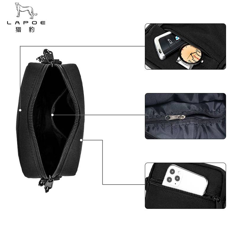 猎豹 单肩包迷你小挂包斜挎包夏季随身小包 13.5*4.5*19cm/个高清大图