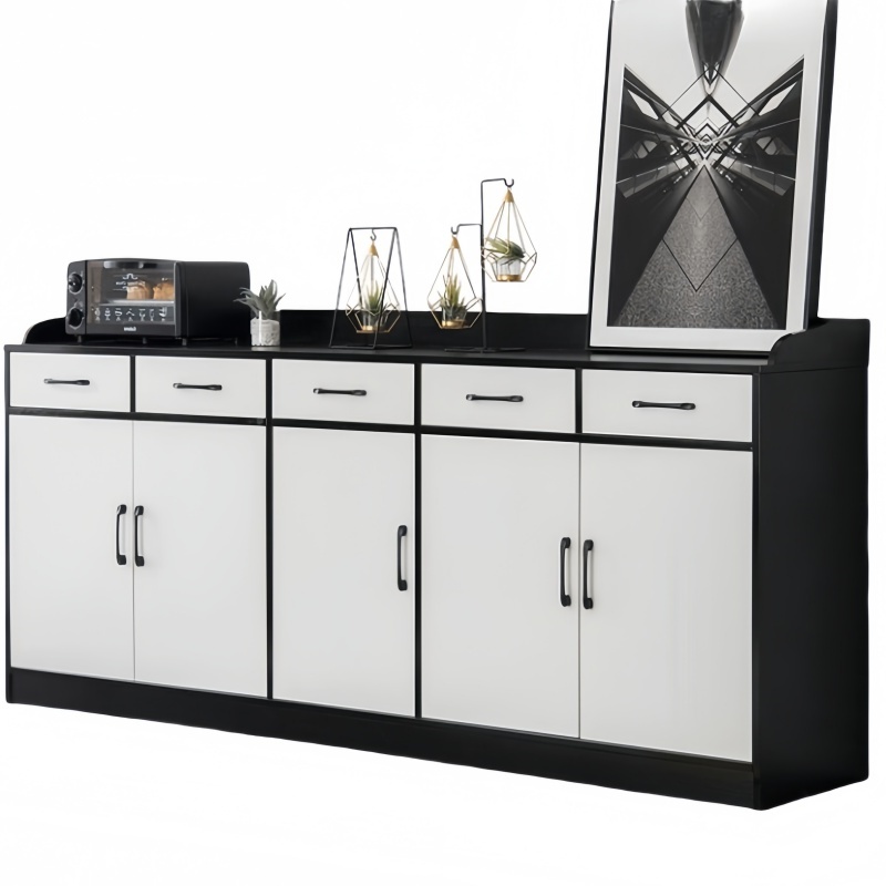 攸形茶水柜五门200*40*90cm台高清大图