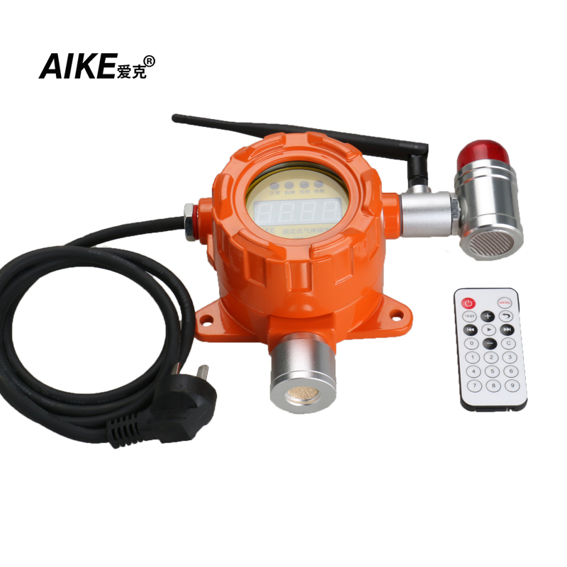 爱克AIKE工业商业用途点型气体探测器220V电源直接无线网联EM-50 一氧化碳