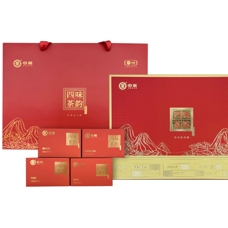 中茶 四味茶韵组合茶礼盒 140g*1盒(单位:盒)高清大图