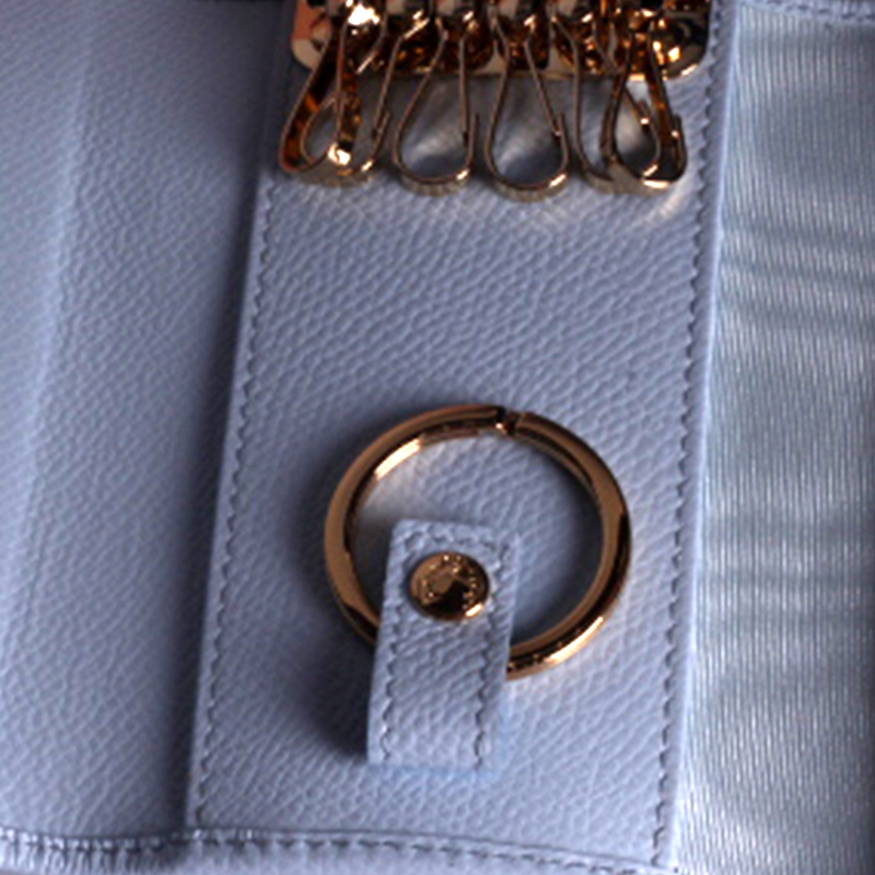 Ferragamo菲拉格慕女包奢侈品钥匙包牛皮翻盖金属扣22D151 0683331