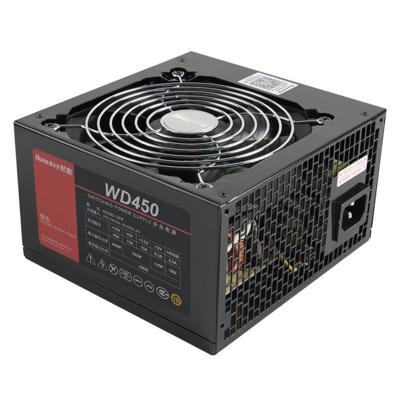 Huntkey/航嘉多核WD450电脑主机电源主动式宽幅静音支持背线台式机电源
