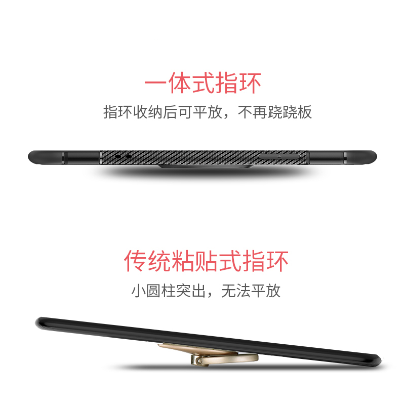苹果X手机壳男女款iphone X全包防摔硅胶个性创意吸磁指环保护套 银色
