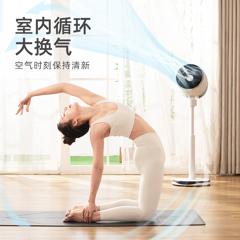 水田 FSG10D-ED 空气循环扇电风扇家用直流变频落地智能摇头遥控(蓝色白色两色可选)