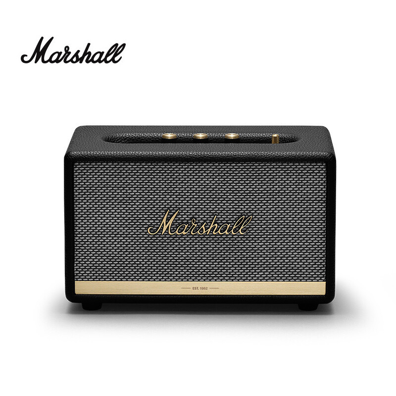 马歇尔(Marshall)ACTON II BLUETOOTH音箱2代无线蓝牙家用重低音音响 黑色 国行正品