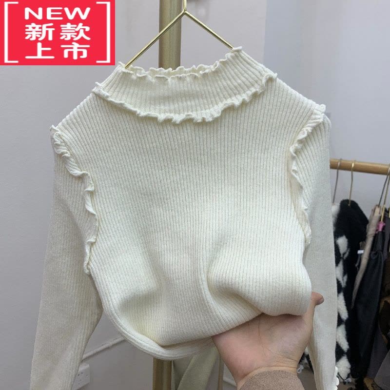 可莉允儿童毛绒棉衣2022新款女小童加绒加厚毛毛衣女童圣诞红色外套冬款棉服图片