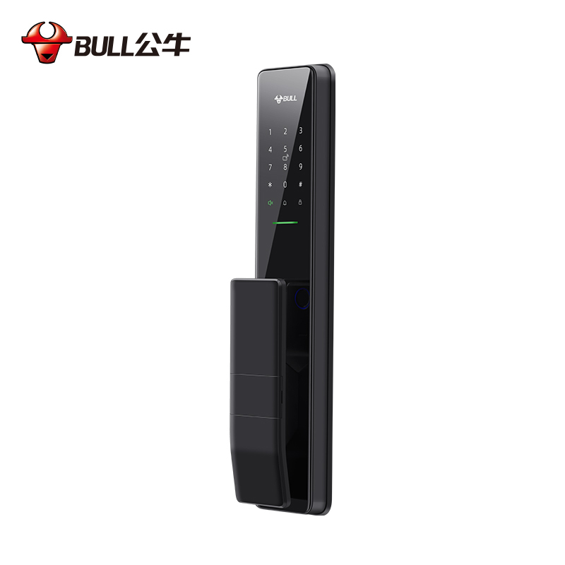 公牛(bull) X70标准锁体智能门锁(陨石黑)公牛智能指纹锁X70家用电子防盗门密码锁防全自动智能门锁标准款