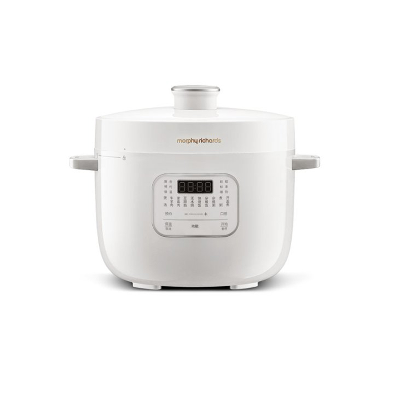 摩飞电器(MORPHY RICHARDS)电压力锅 家用2.5L迷你0氧珐琅釉精釜800W 白色 MR8701 / 台高清大图