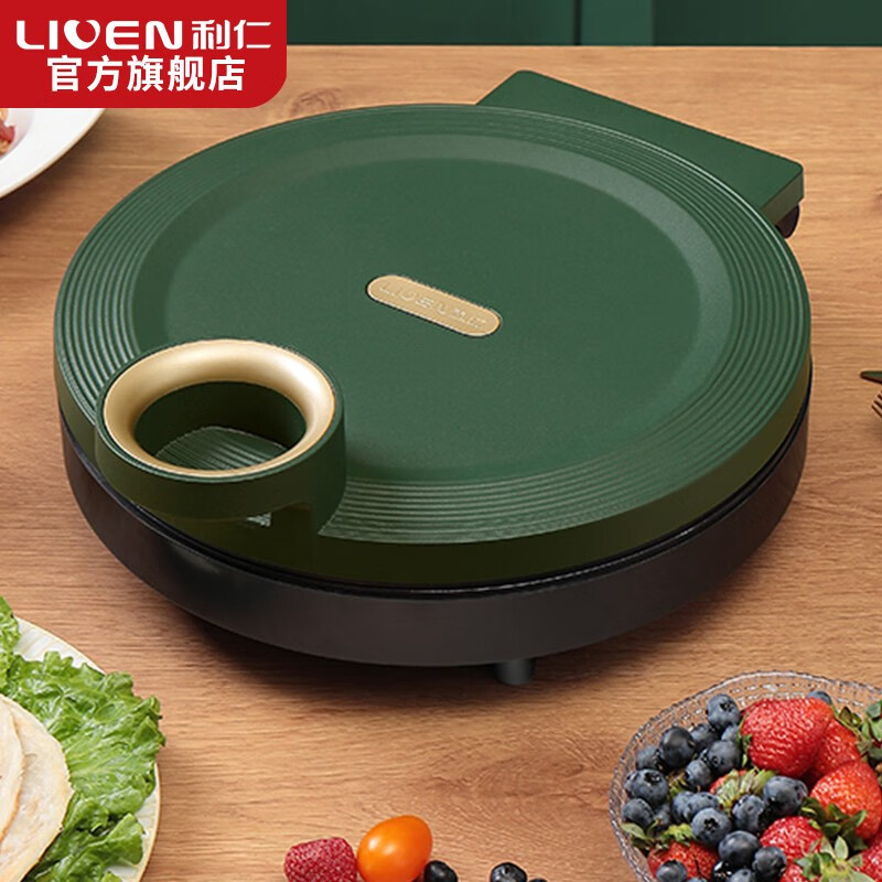 利仁(Liven) 电饼铛 家用双面加热加深加大烤盘煎饼烙饼锅煎烤机电饼铛 电煎锅 LPBC-65