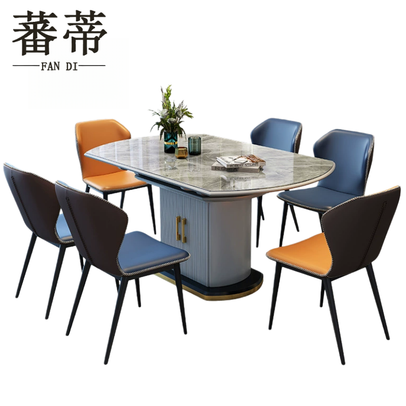 蕃蒂伸缩餐桌高清大图