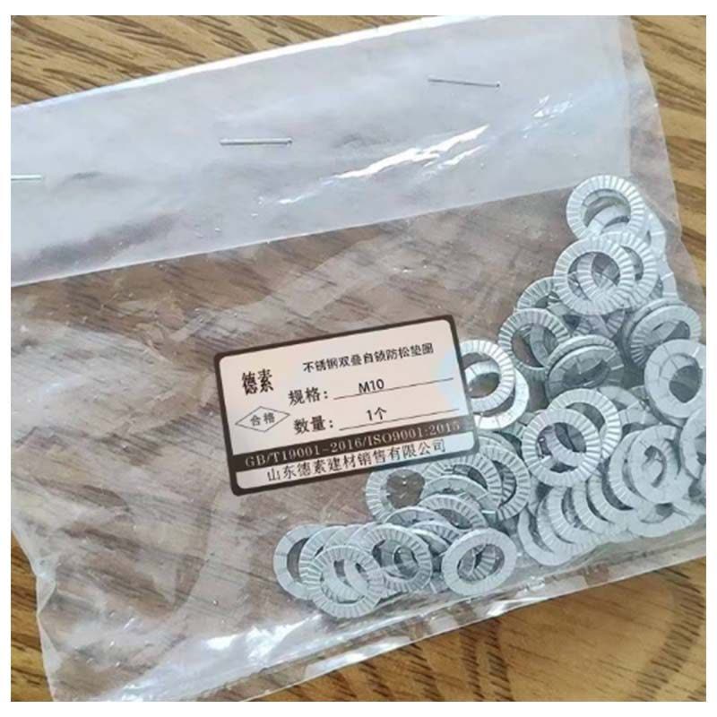 德素 不锈钢双叠自锁防松垫圈 M10图片