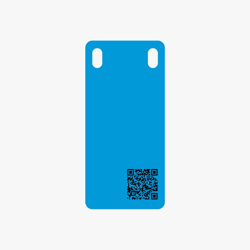 雅宸众联 BP588 32mm*68mm 二维码电子标牌 1.00盒/张(计价单位:张)蓝色
