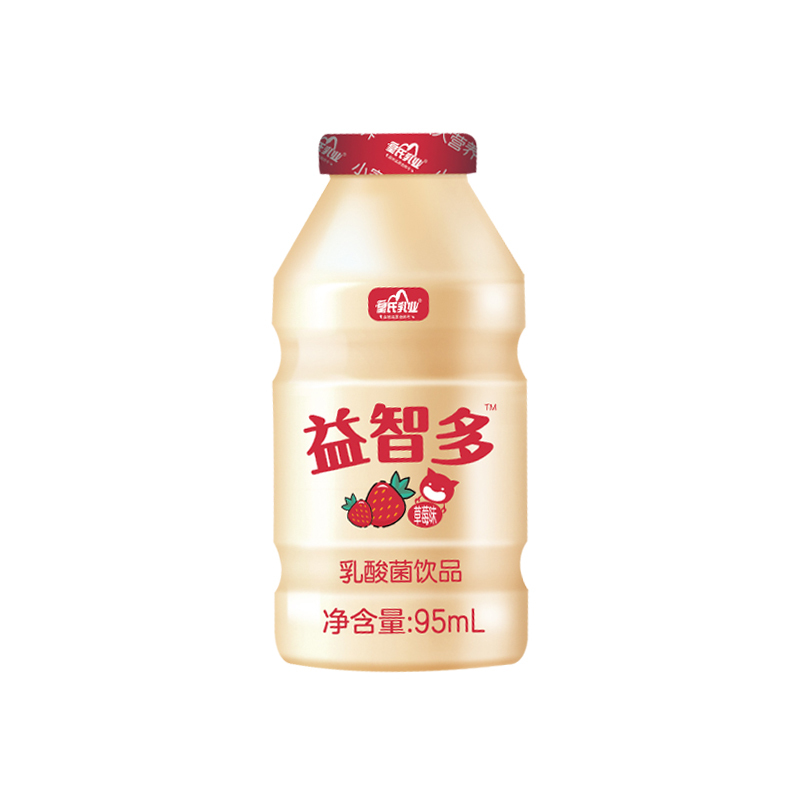 皇氏乳业益智多乳酸菌饮品草莓味95ml*20瓶整箱儿童益生菌饮料