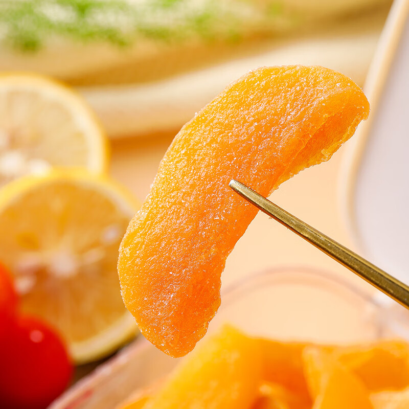 天生好果 黄桃干 200克高清大图