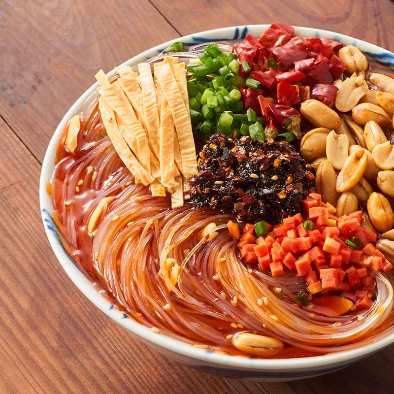 推荐_[三只松鼠_酸辣粉130g*5盒]方便速食正宗四川小吃桶装图片