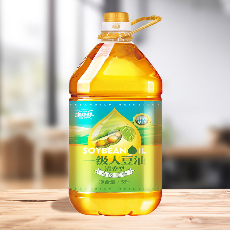 米妹妹大豆油清香型5L高清大图