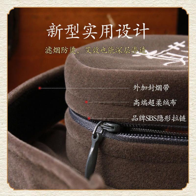 无艾柱 白钢盒一联 全身艾灸盒随身灸家用颈椎膝盖宫寒热敷熏蒸仪器罐艾条艾炙盒