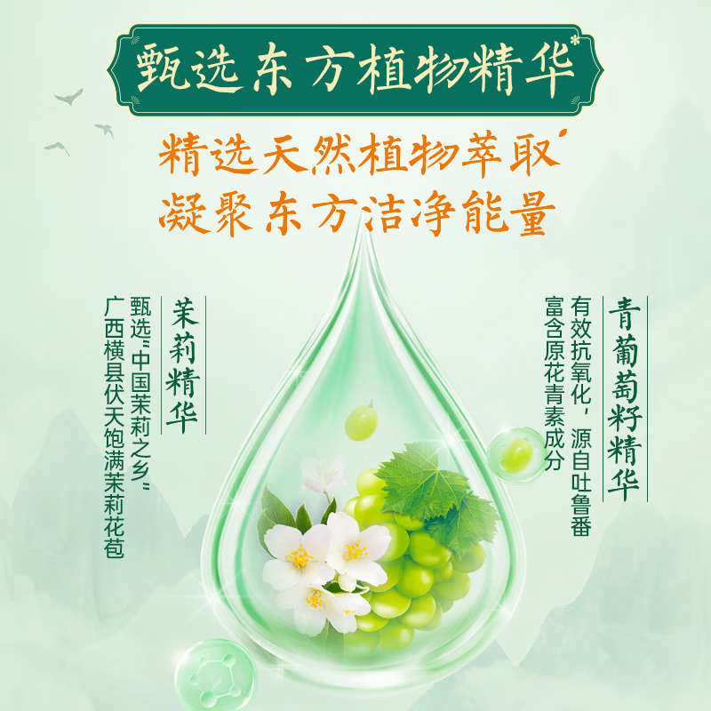 立白精品青提茉莉洗洁精 1kg*4瓶高清大图