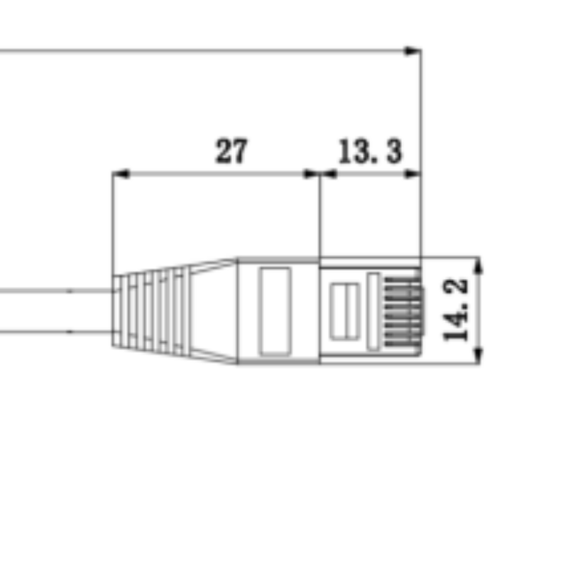 华睿科技 配套R5016线材暗绿色5M CABNET-M12A8-RJ45-05 货期2周高清大图