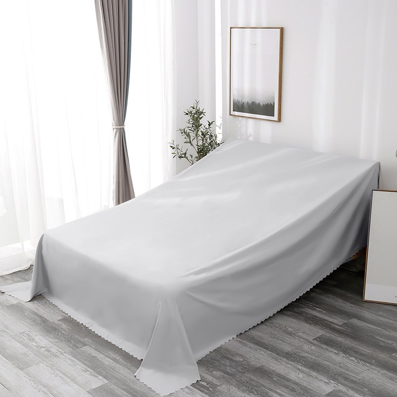 家具沙发防尘布料遮灰布装修遮卧室客厅床防尘罩大盖布挡灰布 浅灰 2.4*3.0m(贵妃椅二人沙发)高清大图