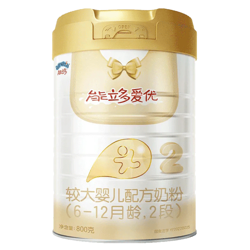 [23.12月产]澳优能立多爱优2段800g克*6罐 较大婴儿配方奶粉 6-12个月高清大图